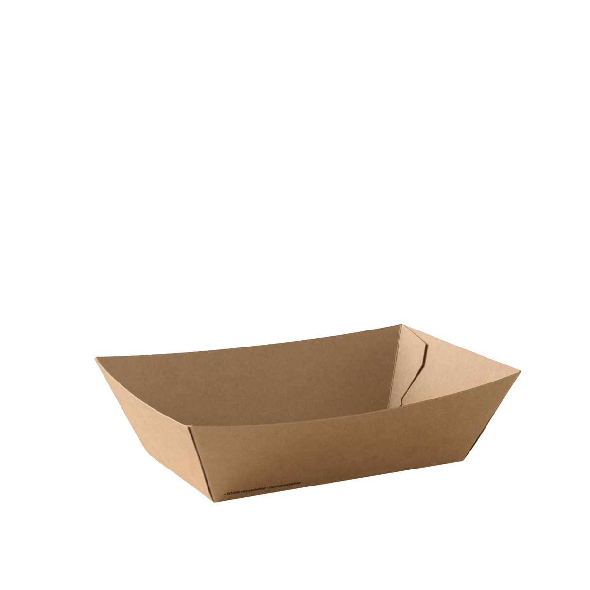 Detpak Brown Go #3 Medium Food Tray (500)