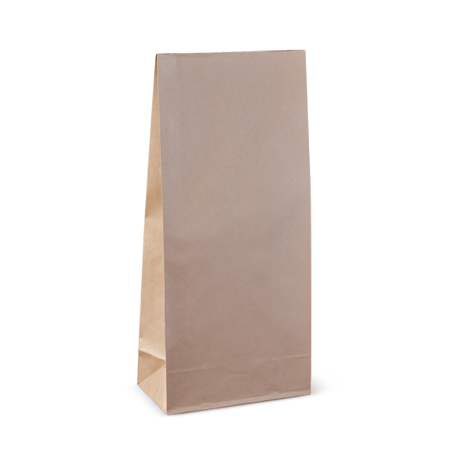 Brown paper bag for packaging and business supplies, ideal for retail and food service use.