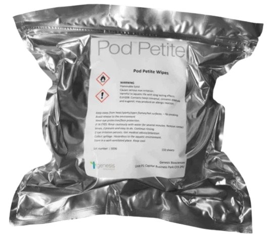 Pod Petite Sanitary Bin Wipes (150)