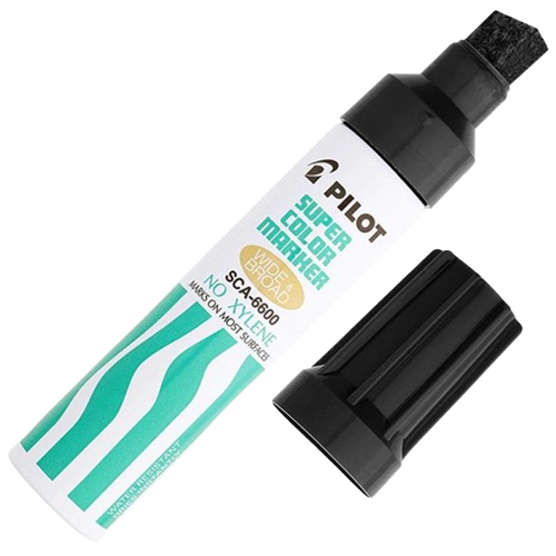 Black Pilot Jumbo Marker Pen 12.5mm Permanent Chisel