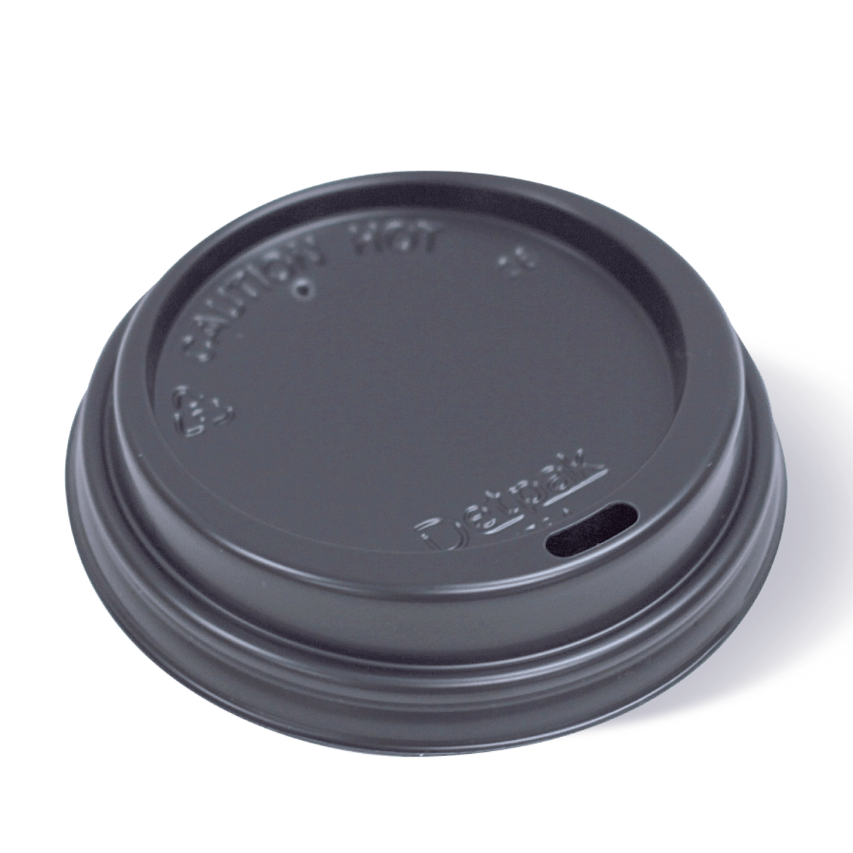 Detpak Black 12 / 16 / 20Oz (89Mm) Smooth Hot Cup Lid (1000)