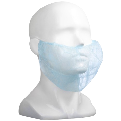 Beard Covers, Double Loop, Blue, 230mm x 430mm, 12gsm (1000)
