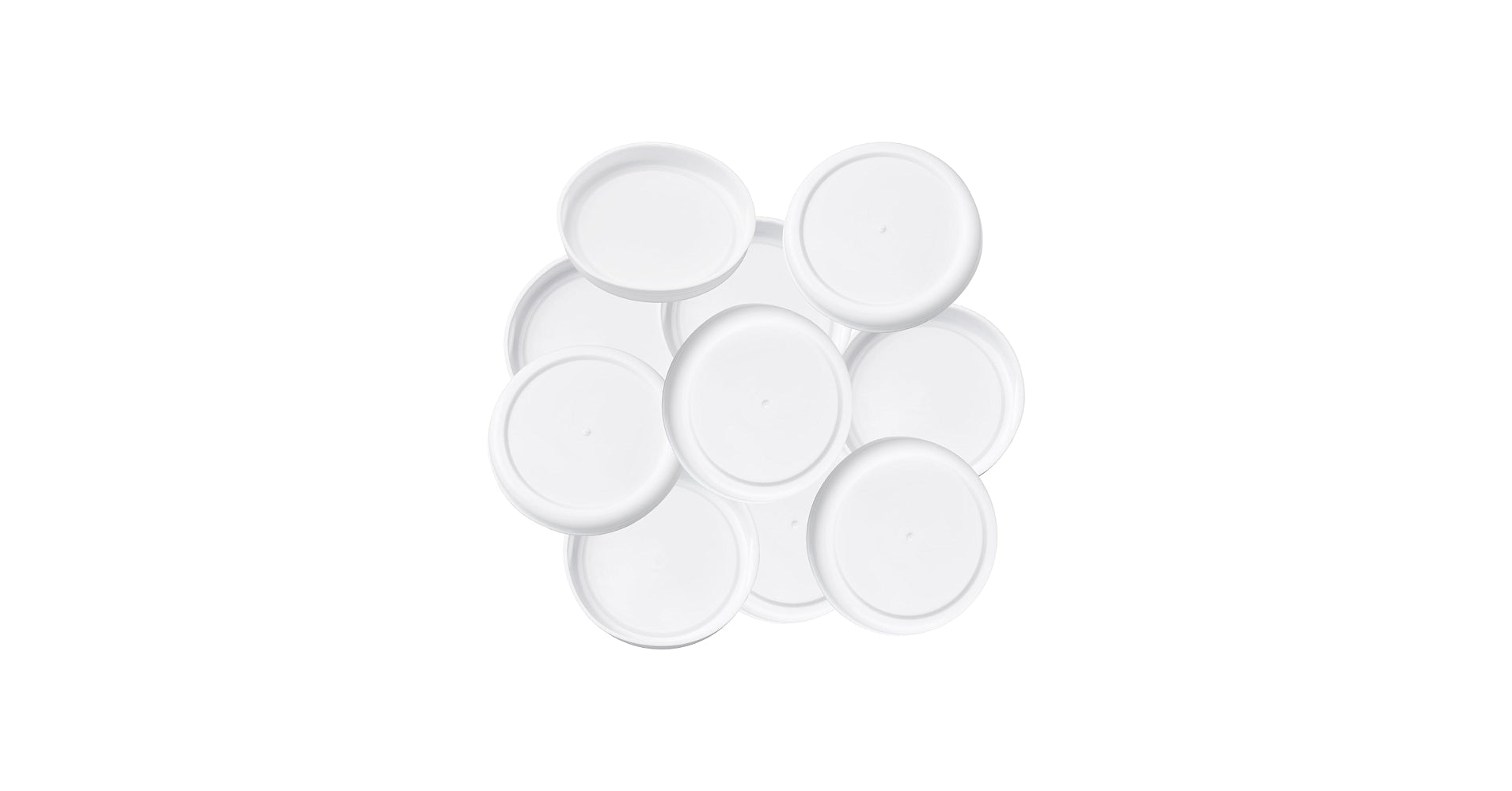 50mm White Plastic End Cap For Postal Tube - NZ Packaging