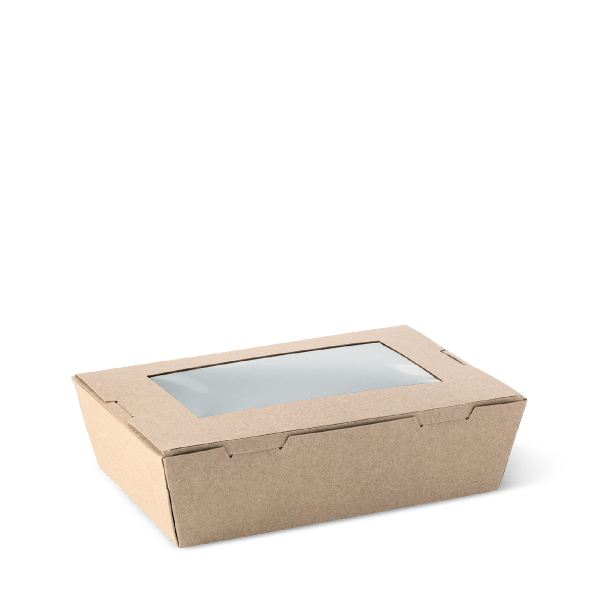 Detpak Brown Medium Window Lunch Box (1100Ml) (200)
