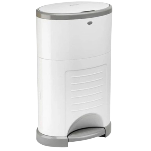 Nappy Bin Korbell Plus, White/Grey, 340mm x 240mm x 550mm, 26L