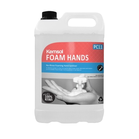 Kemsol Foam Hands No-Rinse Foaming Hand Sanitiser 5L