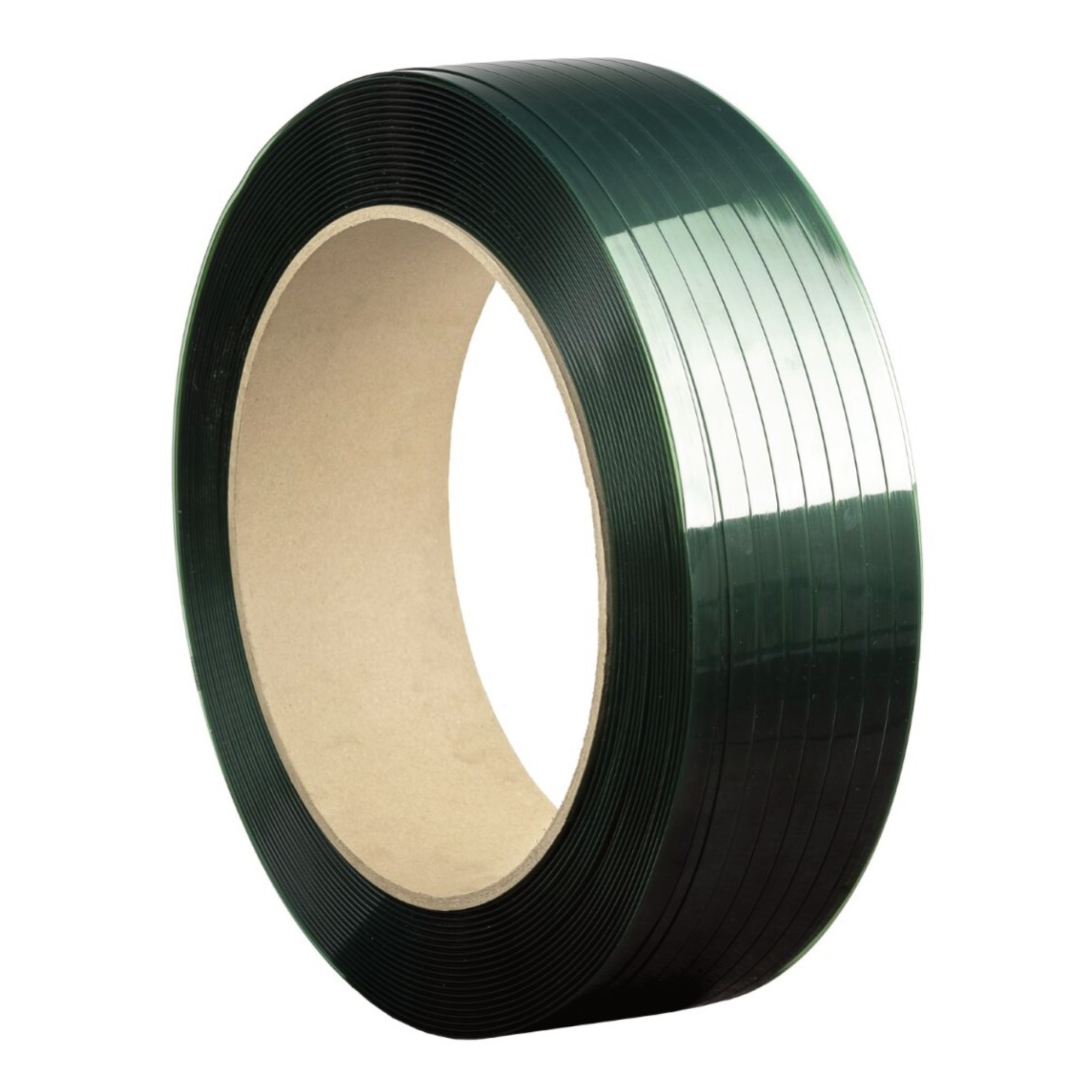 PET Strap, Embossed, Green, 19mm x 950m x 1.0mm