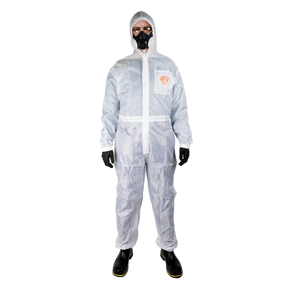 SureSheild Nylon Coveralls, PH7, White