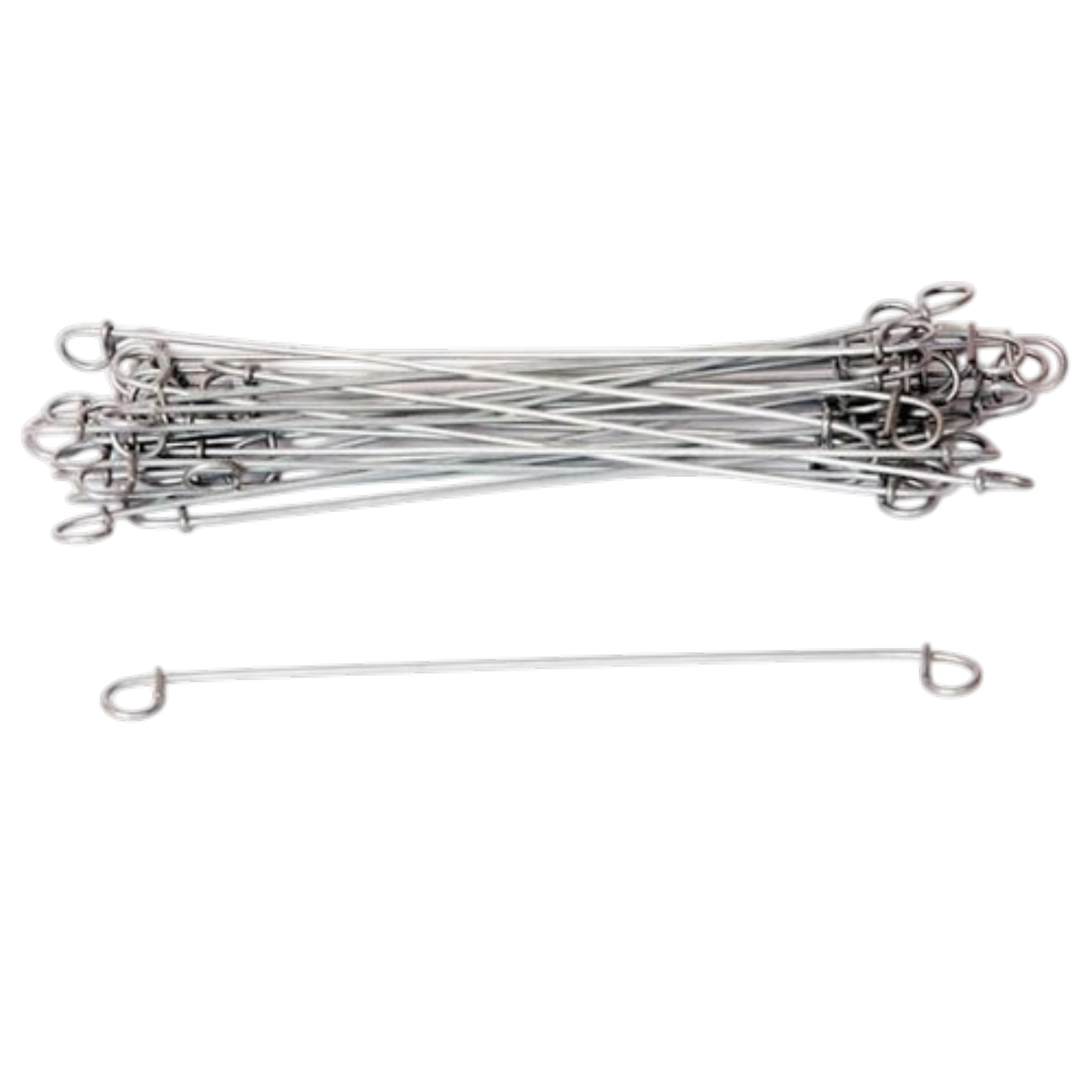 Wire Bag Ties 200mm X 1.4mm Double Loop (100)