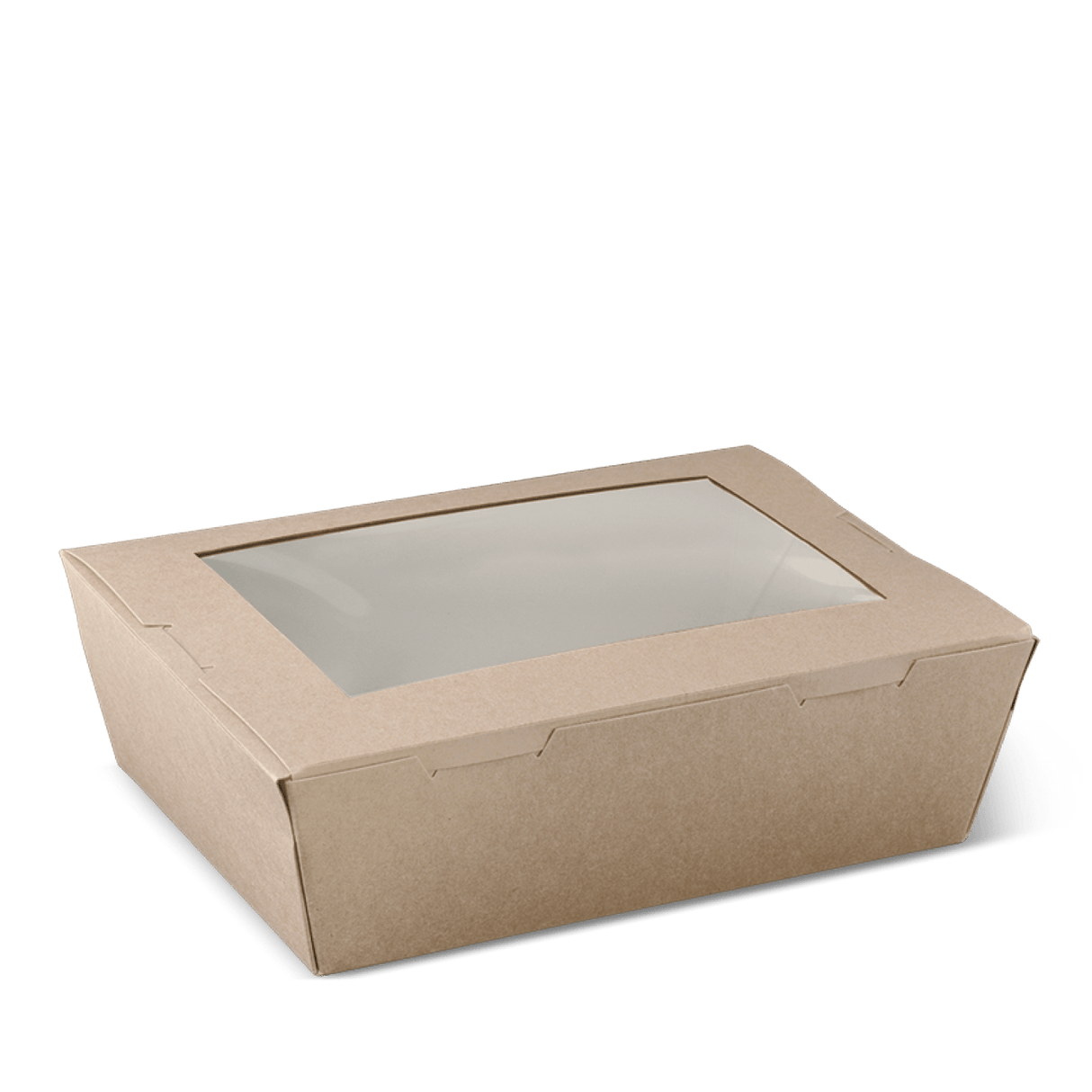 Detpak Brown Large Window Lunch Box (1900Ml) (200)