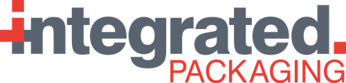 Integrated Packaging logo with red and gray text design