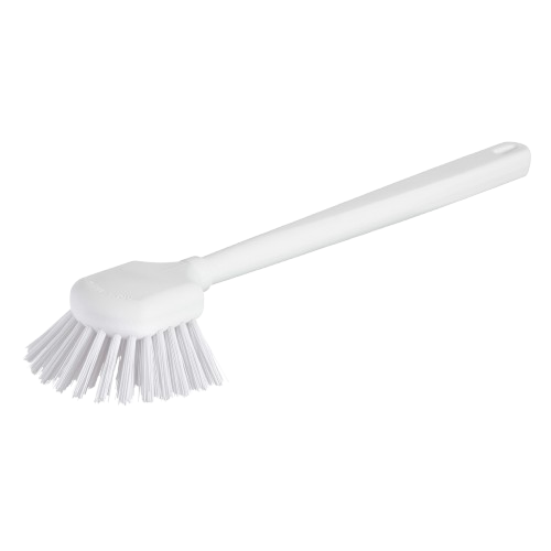 Gong Brush, Long Handle, White