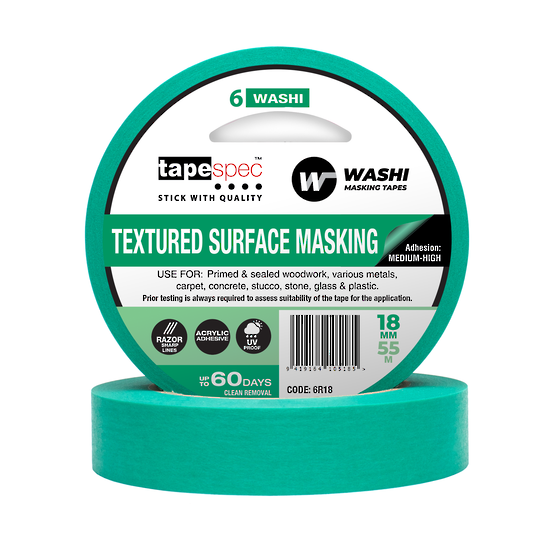 Trade Green Textured Washi Masking Tape 24mm x 55m