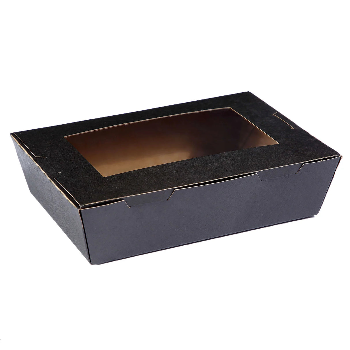Detpak Black Medium Window Lunch Box (1100Ml) (200)