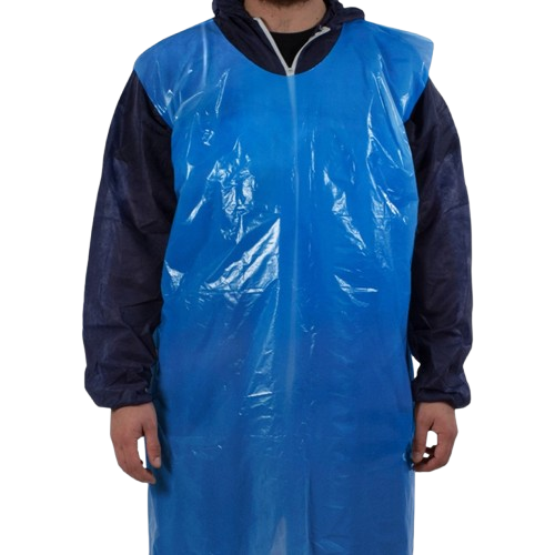 LDPE Apron, Blue, 1170mm X 690mm (1000)
