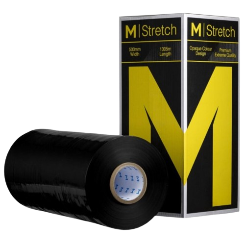 Machine Pallet Wrap, Black, 500mm x 1305m