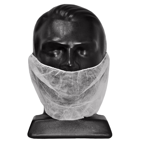 Beard Cover, Double Loop, White (1000)