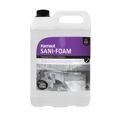 Kemsol Sani-Foam Foaming Cleaner and Sanitiser 5L