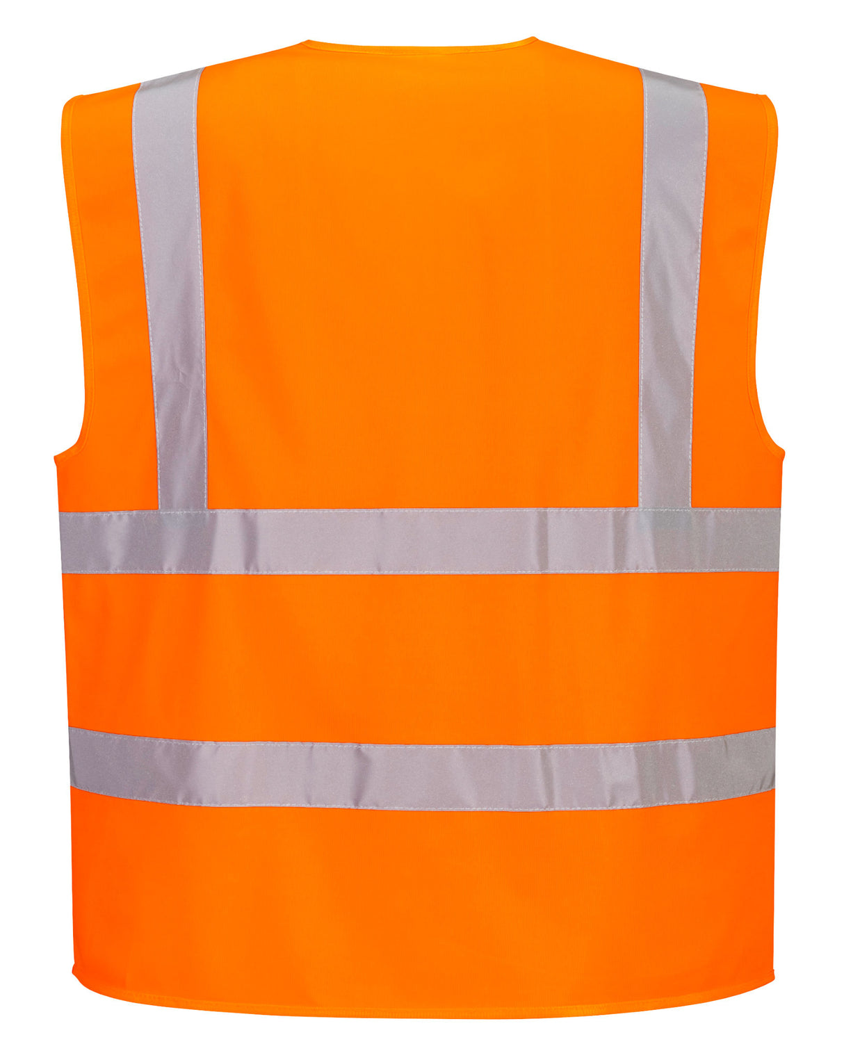 Hi-Vis Zipped Band and Brace Vest, Orange