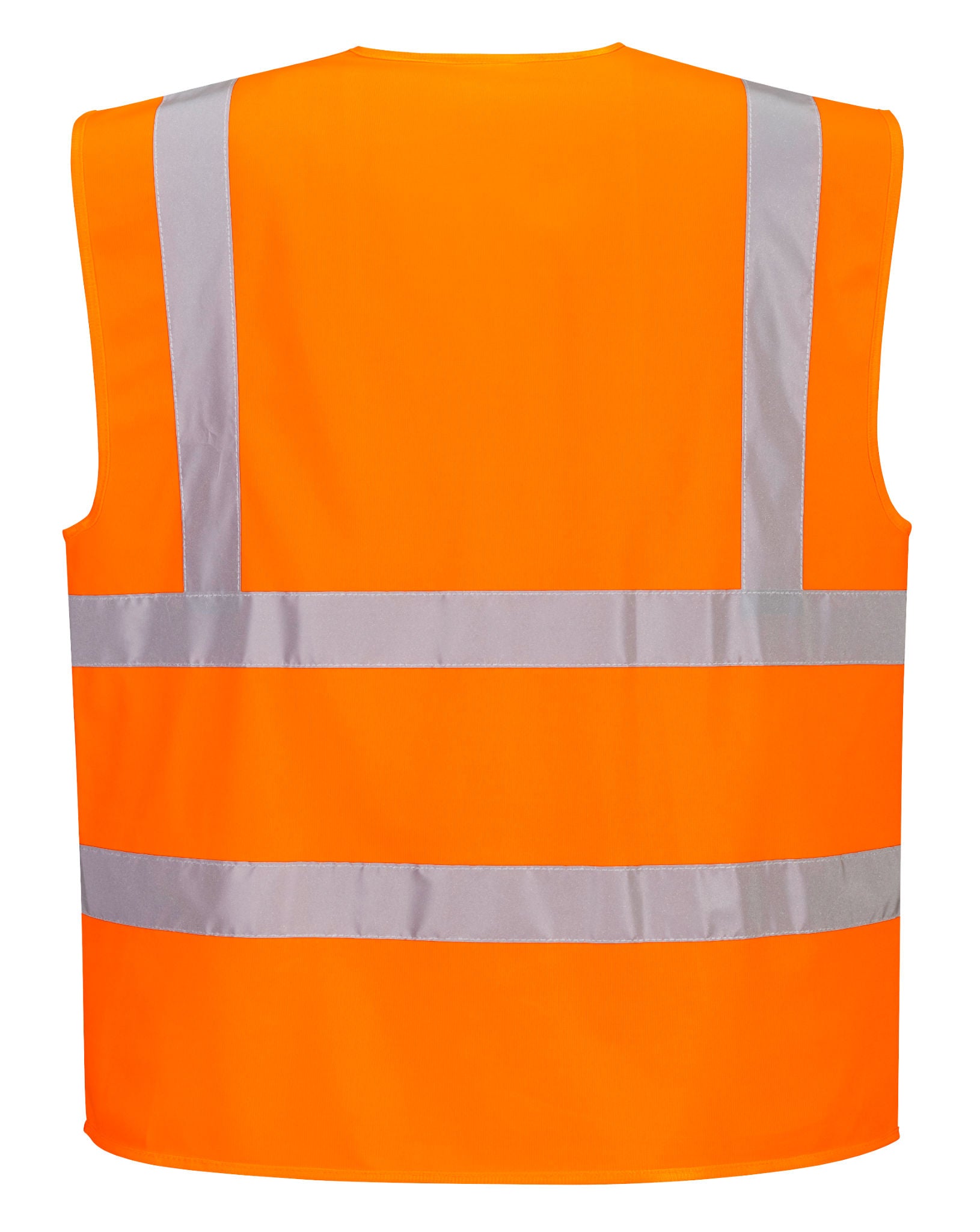 Hi-Vis Zipped Band and Brace Vest, Orange