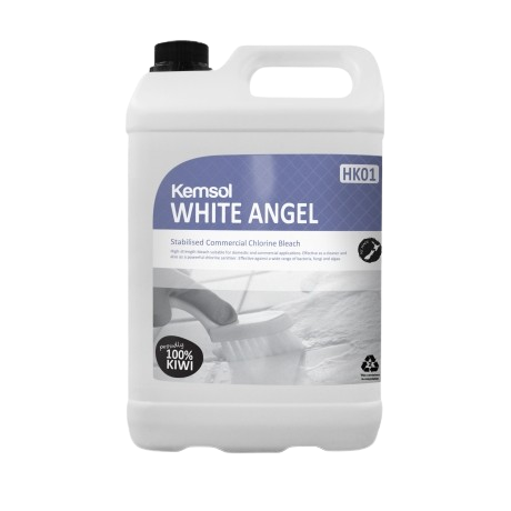 Kemsol White Angel Stabilised Commercial Chlorine Bleach 5L