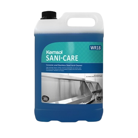 Kemsol Sani-Care Ceramic and Stainless Steel Acid Cleaner 5L