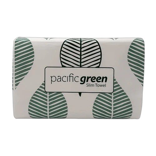 Pacific Green Mixed Slimtowel, White, 22.5cm x 23cm