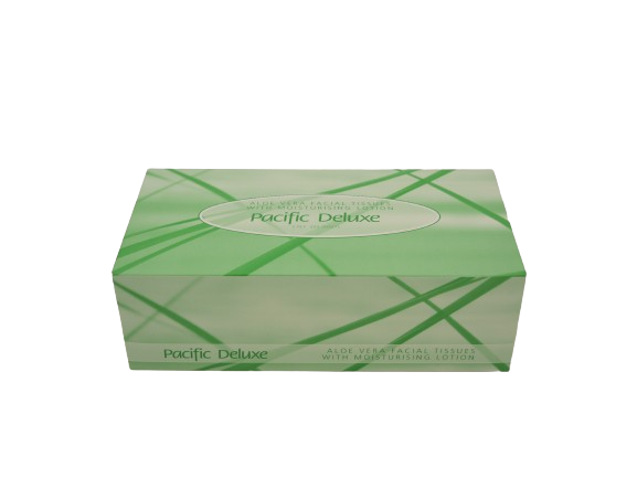 Pacific Deluxe Facial Tissue with Aloe Vera, 2 Ply, FSC Certified (200)