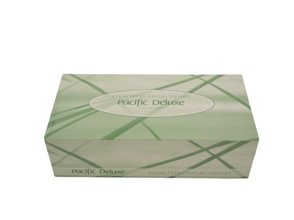 Pacific Deluxe Facial Tissue with Eucalyptus, 2 Ply, FSC Certified (200)