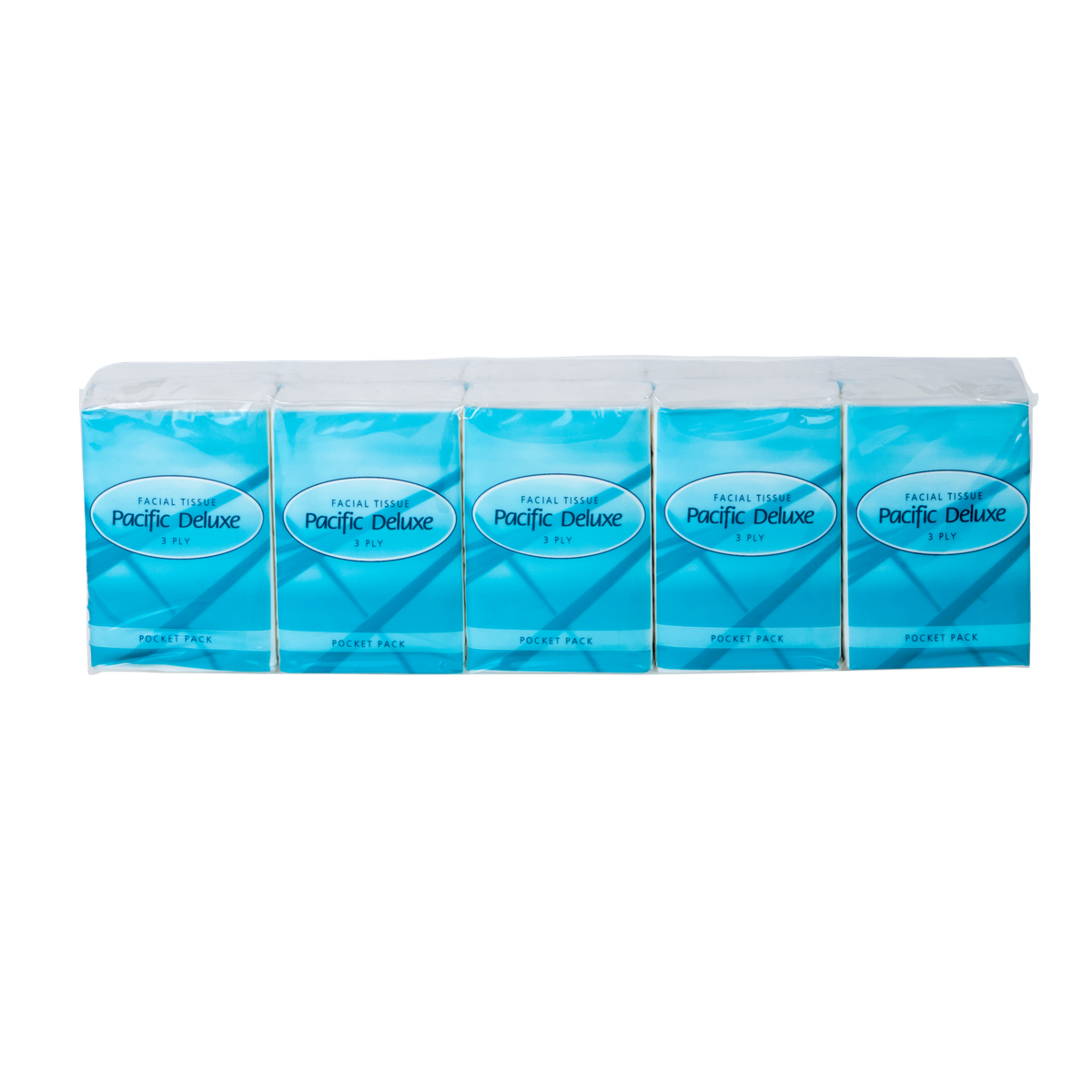 Pacific Deluxe Pocket Pack Facial Tissue, 3 Ply (10)