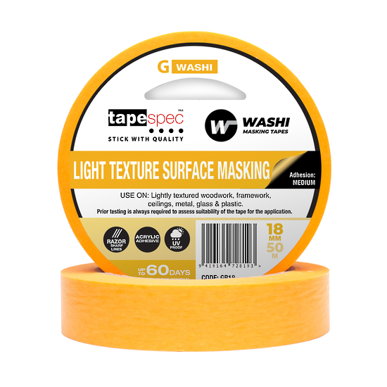 Trade Gold Light Texture Washi Masking Tape 48mm x 50m
