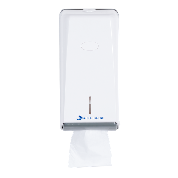 Mini Interleaved Toilet Tissue Dispenser White