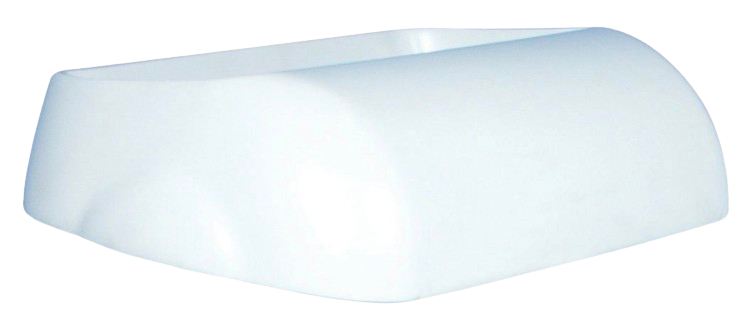 Waste Paper Bin White 43Lt - Lid