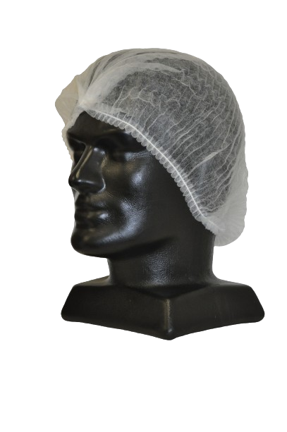 Crimped Mob Cap, White, 58cm (100)