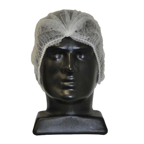 Crimped Mob Cap, White, 53cm (100)