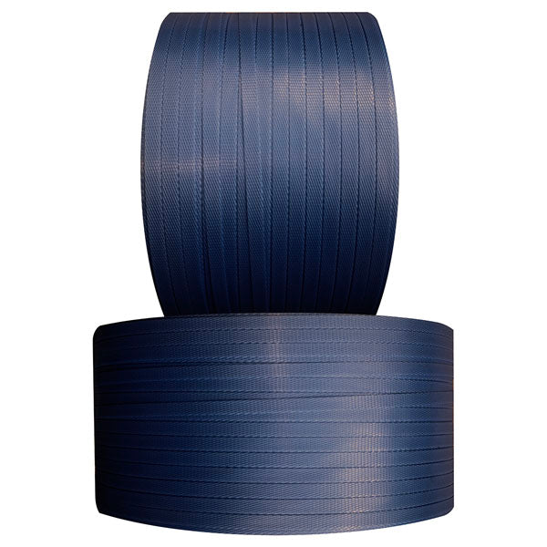 PP Strap, Black, 12mm X 0.75mm X 2000m, 406mm Core