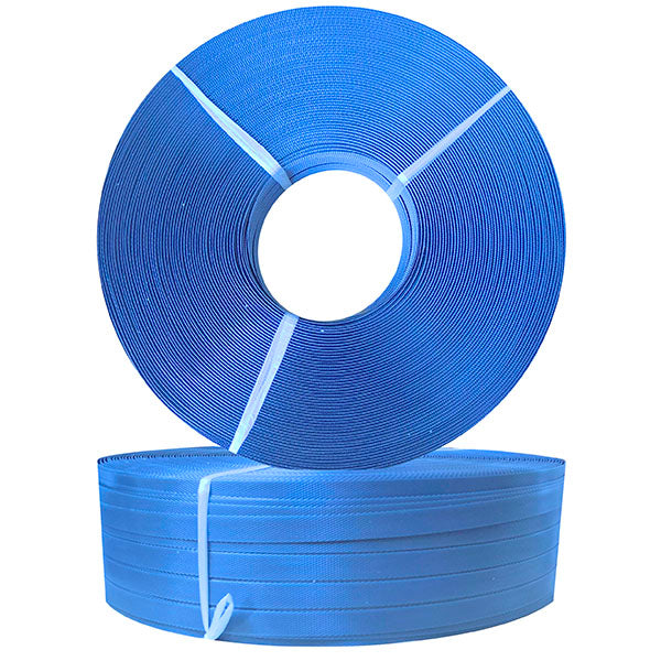 PP Strap, Blue, 18.5mm X 0.60mm X 1000m, 200mm Core