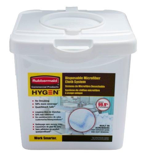 Rubbermaid Disposable Microfibre Cloth 12" Tub