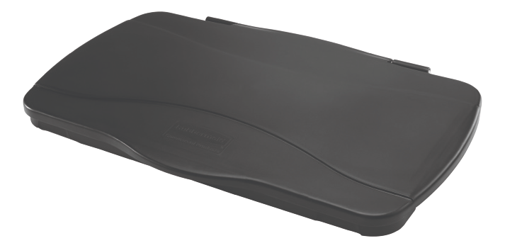 Rubbermaid Executive SLIM JIM Hinged Lid Black