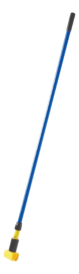 Rubbermaid 60" (152.4cm) Gripper Clamp Style Fibreglass Wet Mop Handle, Blue