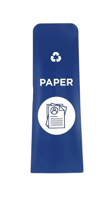 RCP Slim Jim Recycling Label - Front Panel, Hand Towels, Green