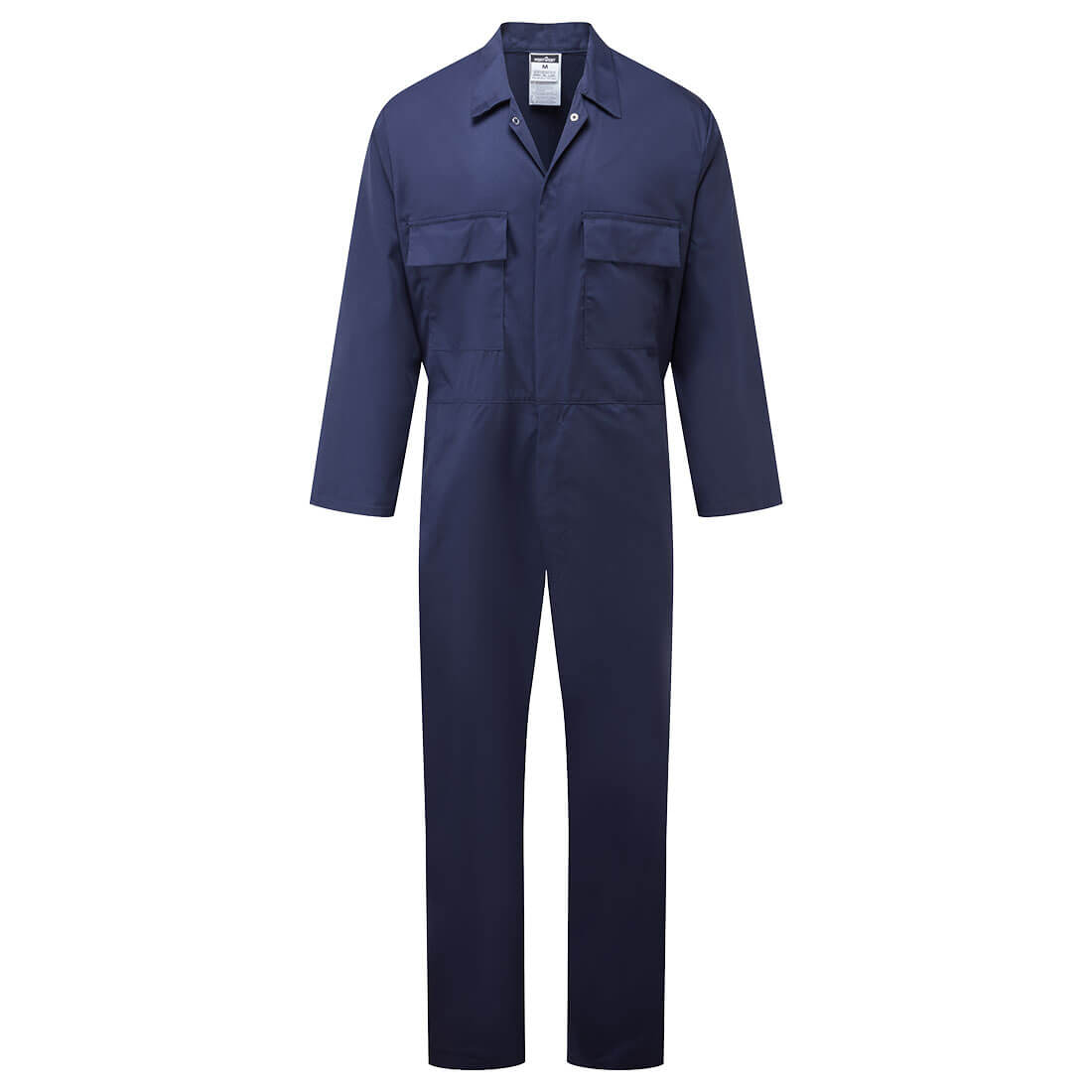 Euro Work Polycotton Coverall, Navy Tall