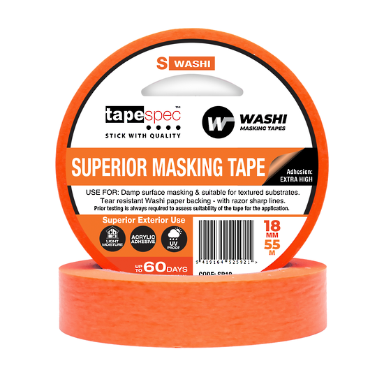 Superior Orange Washi Masking Tape 36mm x 55m