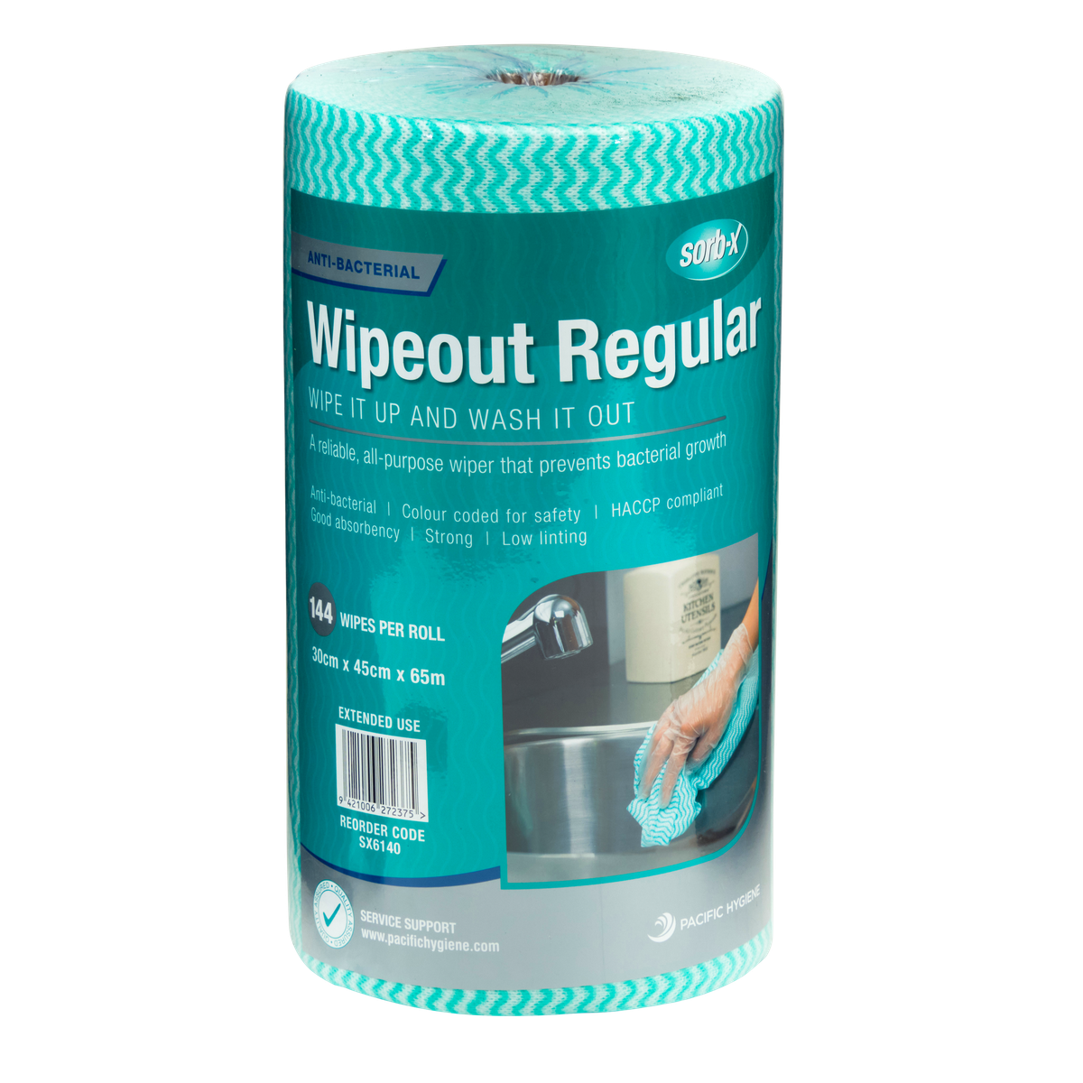 Sorb-X Wipeout Regular Duty Roll, Green (576)
