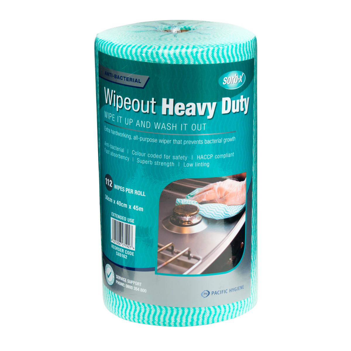 Sorb-X Wipeout Heavy Duty Roll, Green (448)