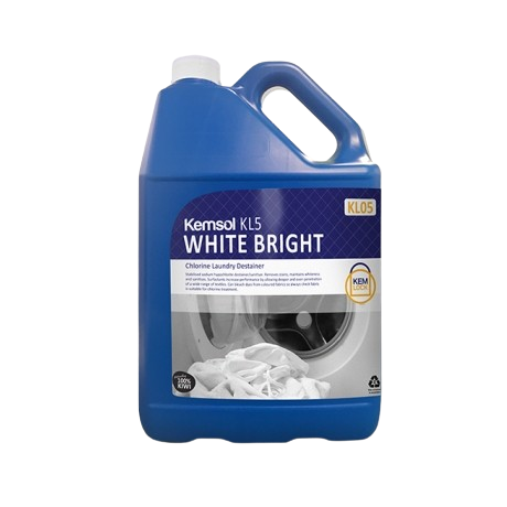 Kemsol KL5 White Bright Chlorine Laundry Destainer 5L