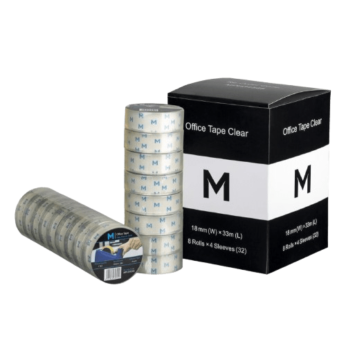 Acrylic Office Tape, 18mm x 33m, Small Core - NZ Packaging