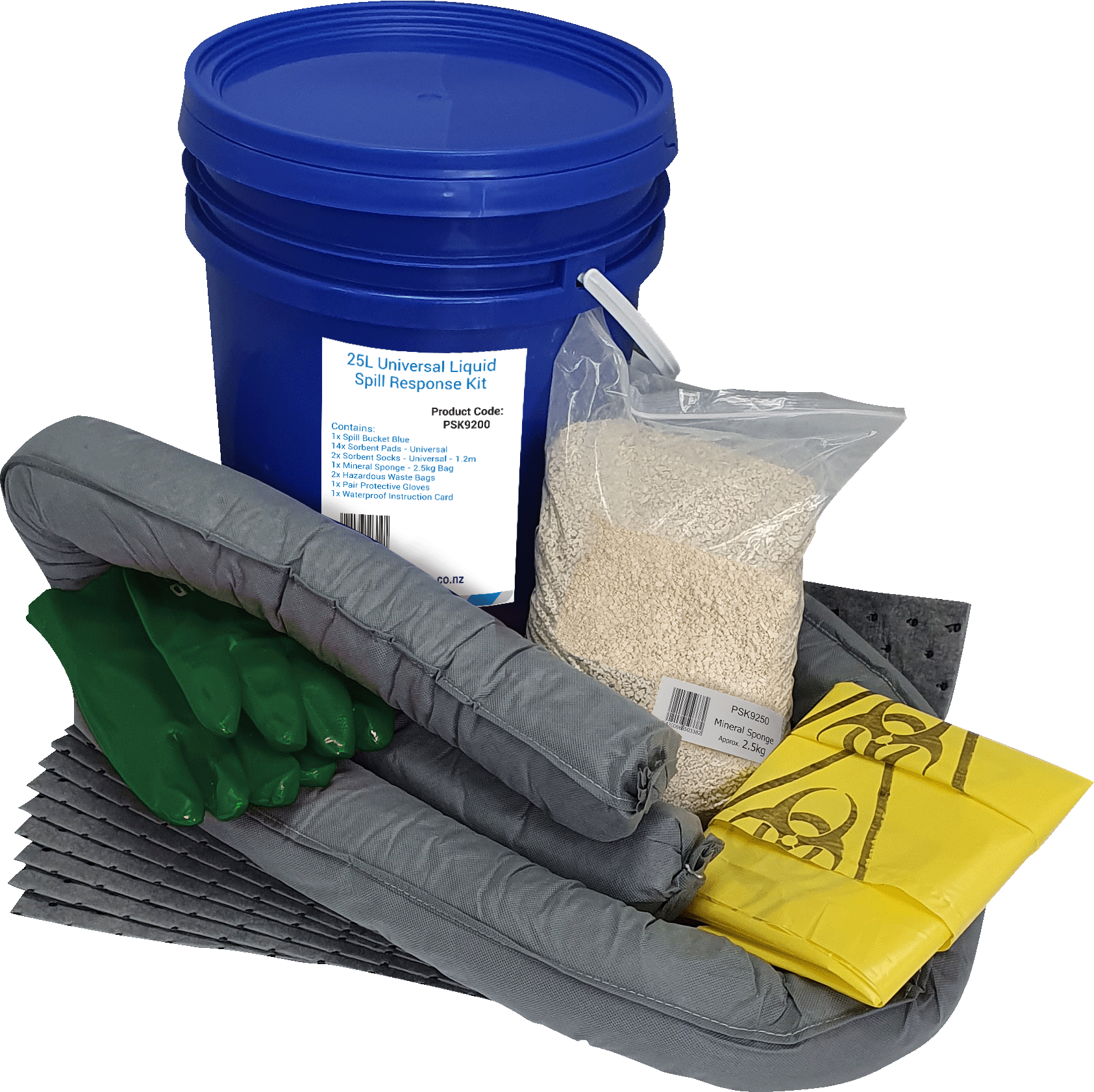 Esko - Universal Spill Kit - 25l Workshop (Bucket) Blue