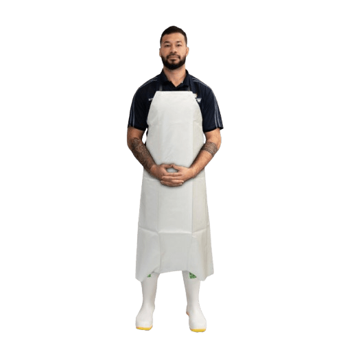 Apron DCPR Large White 1320mm Long (clearance) - NZ Packaging