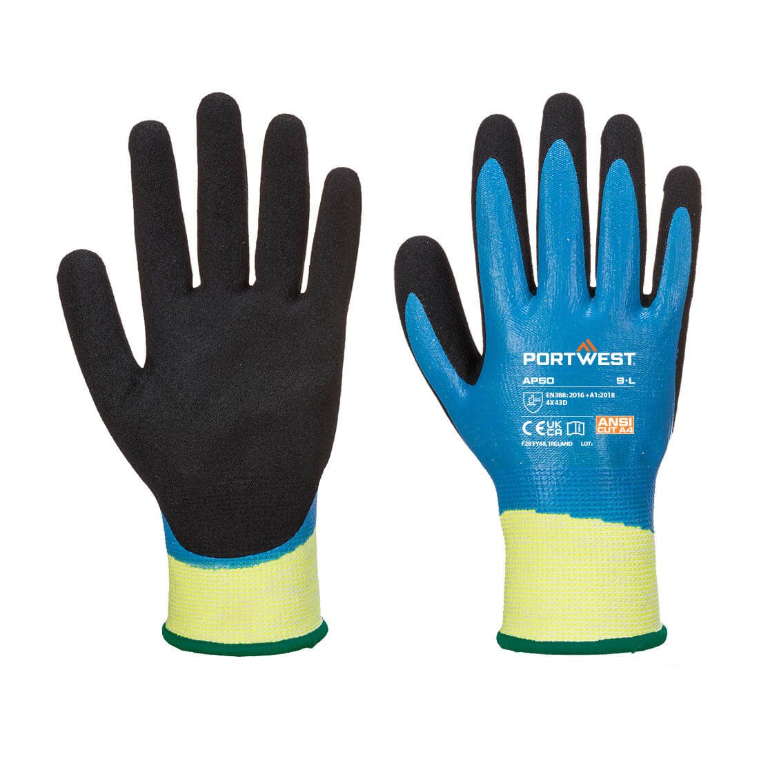 Aqua Cut Pro Glove, Blue/Black - NZ Packaging